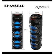 ZQS 8302/8301 SPEAKER KARAOKE/ BLUETOOTH USB /AUX Portable LED Rechargeable Bluetooth Bass Speaker S