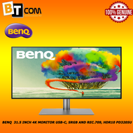 BenQ  31.5 inch 4K Monitor USB-C, sRGB and Rec.709, HDR10 PD3205U