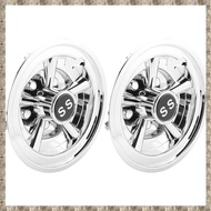 2Pcs 8Inch Golf Cart Wheel Covers 5 Spoke Design Hub Cap for Golf Carts for Club Car