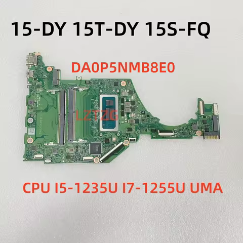 DA0P5NMB8E0 For HP 15-DY 15S-FQ 15S-FR Laptop Motherboard With I5-1235U I7-1255U DDR4 100% Tested Wo