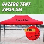 [SG Seller] Gazebo Tentage 3m*4.5m (Green,Red,Blue)