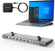 TobenONE USB-C Docking Station for 3 Monitors & Dual Monitor,Laptop Dock Stand with 100W GaN III Cha
