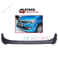 ✲▽✆Perodua Bezza (2016) Gear Up Style Front Bumper Skirt Lip Spoiler Polyurethane PU Bodykit - Raw Material Rubber Sta