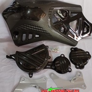 MESIN HITAM Engine guard cover Engine cover Kawasaki KLX 150 Dtracker 150 Black Good Quality