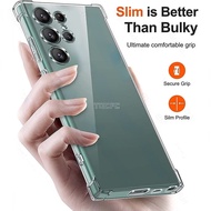 Transparent Case For Samsung Galaxy S25 S24 S23 S22 S21 S20 FE Ultra Slim S24FE S25+ S25Ultra S23FE 
