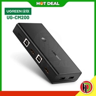 Hotdeal Ugreen HDMI Switch Box 2 In 1 Out KVM Switching Ugreen UG-CM200-50744 - Ugreen HDMI KVM Switch