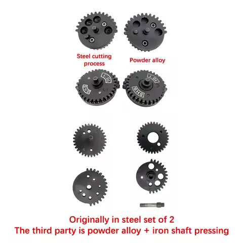 Gear Set CNC Steel Cut SHS Gear Set Helical Reinforce Torque High Speed Gear Set for Ver.2 /3 AEG EB