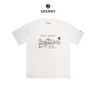 SPERRY HERITAGE TEE (SAILORS BLUE) เสื้อยืด ผู้ชาย สีขาว ( STF24AP02T02003 )
