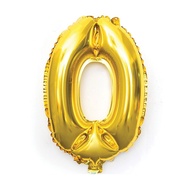 [Try] Gold Color Number Balloon Number 0