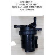 Fuel Filter Assembly 4JJ1, 4JK1 DMAX, TRAVIZ without Terminal