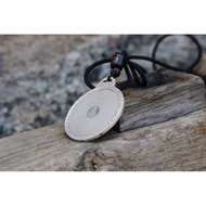 Full text pendant Shurangama Mantra Pure silver S999 (Necklace included)