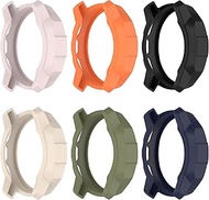 KUTEWEU Cases Compatible with Suunto 9 Peak/Suunto 9 Peak Pro Protective Case Cover TPU Protector Soft Bumper Shell for Suunto 9 Peak/Suunto 9 Peak Pro Sports Smartwatch (6 Pcs)