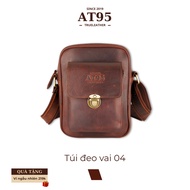 Shoulder bag 04 genuine cowhide AT95 waxed cowhide