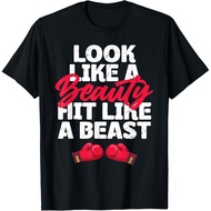 Look Like A Beauty Hit Like A Beast | Boxing T-Shirt