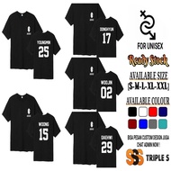 KPOP T-SHIRT AB6IX WOOJIN DAEHWI WOONG YOUNGMIN DONGHYUN AB6IX T-SHIRT MEMBER