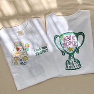 Awesome Oversize Tee + Sticker เสื้อยืดให้กำลังใจ! #เสื้อยืด #cottontshirt #marymonet #เสื้อoversize #เสื้อคู่ #ของขวัญรับปริญญา