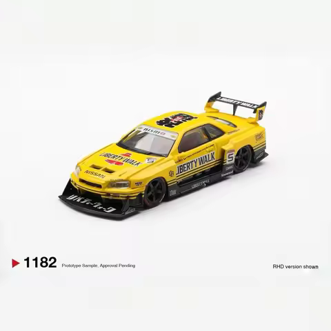 MINIGT 1:64 Nissan LB-ER34 Super Silhouette SKYLINE LBWK Nissan Skyline GT-R (R32) Kaido Works TAS 2