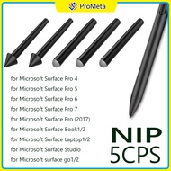 5pcs Surface Pen Tip Nib HB 2H Replacement Microsoft Pro X/9/8/7/6/5/4/Book/Go/Laptop Stylus