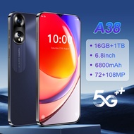 6.8 Inch 5G Android Phone 16GB+1TB Unlocked Smartphone 6800mAh Battery Dual Camera COD 1 Year Warran