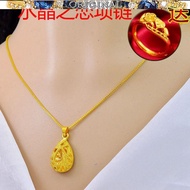 Gold necklace female gold peach heart-shaped gold pendant gold necklace jewelry 916 gold in stock