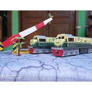 Miniatur kereta api lokomotif seri CC 201 45(Livery Vintage)