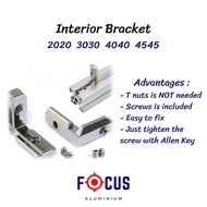 Inner L Bracket / Interior Bracket For Aluminium Profile 2020 3030 4040
