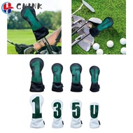 CHINK Golf Club Cover, Multifunctional Portable Golf Club Head, Gifts PU Leather 1 3 5 U Embroidered