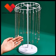 GHS ถอดออกได้ ที่วางสร้อยคอ พร้อมตะขอ 23 อัน ศิลปะเหล็ก ชั้นวางเก็บเครื่องประดับ คุณภาพ หมุนได้ ที่ย