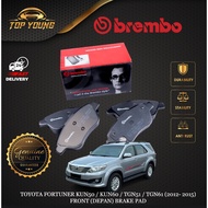 BREMBO TOYOTA FORTUNER KUN50 / KUN60 / TGN51 / TGN61 (2012- 2015) FRONT (DEPAN) FW BRAKE PAD 100% OR
