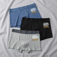 Goodbye 2025 Hello 2026 Men Boxer Briefs Cotton Underwear Set For New Year Celebration Comfortable B