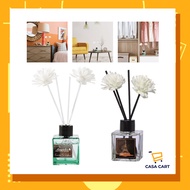 CASA CART Fragrant Flower Design Reed Stick Fake Flowers Eliminates Home Odor Car Freshener Fragranc