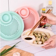 Dim Sum Sushi Dumpling Plate 2 Layers Multipurpose Fruit Plate with filter on top