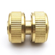 Brass 4 Points Repair Joint 1/2 Repair Joint Water Pipe Extension Connection Tool Garden Hose Connec