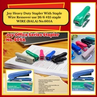 DSS Joy Heavy Duty Stapler With Staple Wire Remover use 26/6 35 staple WIRE(BALA) No.605A