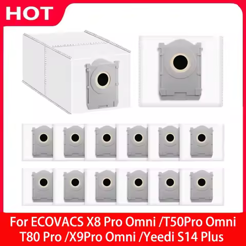 Vacuum Cleaner Bags for Ecovacs Deebot X9 PRO T50 Max Pro T50 Pro Omni T50 Omni X8 Pro Omni T80 OMNI
