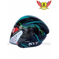 KYT NFJ HELMET OPEN FACE [ PETRONAS 2.0 ] Double Visor