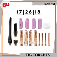 [iBH] ARGON TIG TORCH COLLET TIPS / COLLET BODY / CERAMIC CUP / BACK CAP
