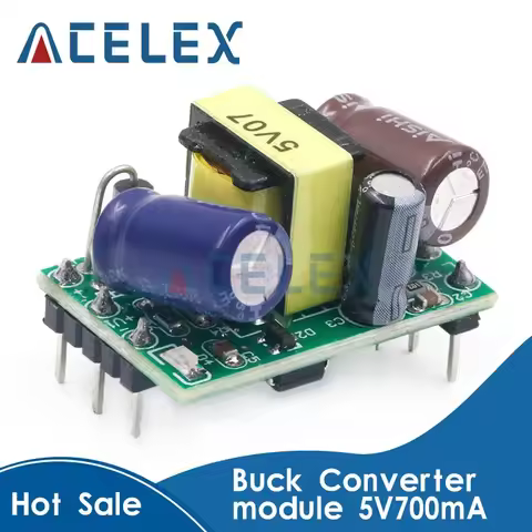 AC-DC 5V 700mA 3.5W Precision Buck Converter AC 220v to 5v DC step down Transformer power supply mod