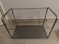 IKEA 不銹鋼碗碟瀝水架