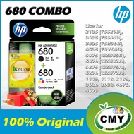 HP 680 Combo Pack Original Genuine Ink Cartridges +1 Ream A4 Paper - 111 1115 2130 2135 3630 4520 3830 4650 2676
