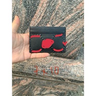 Black letter card wallet