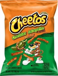 Cheetos Cheddar Jalapeno Crunchy 奇多 墨西哥辣椒芝士味脆脆條 2oz / 56.7g【028400065535】