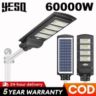 YESQ 60000W Lampu Solar Light Outdoor Lighting IP67 Waterproof Solar Street Light Free Remote Contro