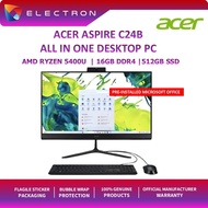 Acer Aspire C24B-GCZN-35400W11 23.8" FHD All-In-One Desktop PC(R3 5400U,16GB,512GB,ATI,W11Pro)