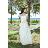 COQUI-Set shirt + long silk skirt JOLIE SET