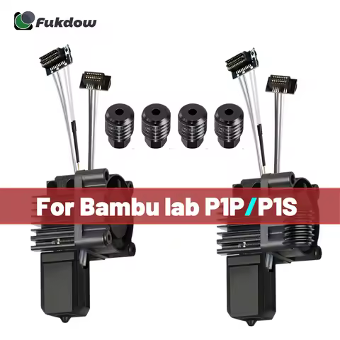 For Bambu P1P/P1S Hotend Kit Hardened Steel Nozzle for Bambulab P1s Upgrade Hotend With Fan Complete