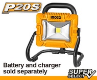 INGCO 20V CORDLESS LED FLOOD LIGHT 1800 LUMENS PORTABLE OUTDOOR LIGHT LITHIUM-ION CWLI20258 CWLI2025