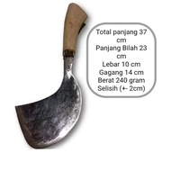 Pisau Potong Rumput Ergonomis dengan Gagang Kayu - Hemat Tenaga dan Waktu