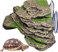 kathson Turtle Basking Platform Floating Turtle Dock Baby Tortoise Climbing Ramp Shale Reptiles Dock