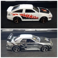 Hot Wheels TOYOTA AE-86 COROLLA NISSAN SKYLINE FTE Dropstars Preloved Mattel Diecast Car hotwheels h
